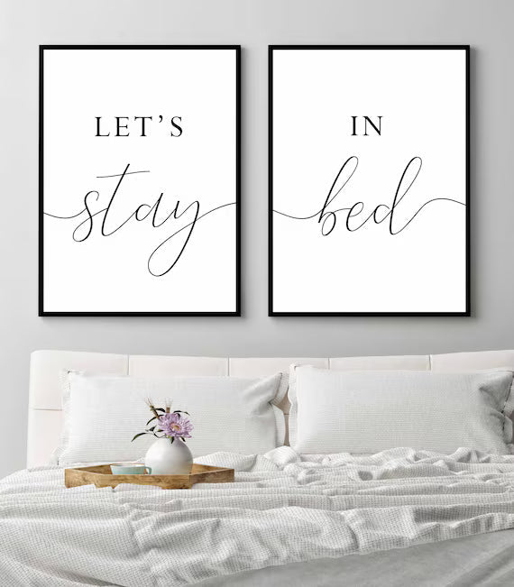 Minimalist Wall Poster Ideas for Small Bedrooms