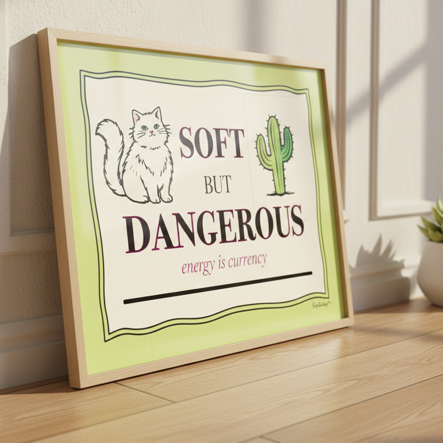 Soft But Dangerous - Instant Digital Download (Portrait and Landscape)