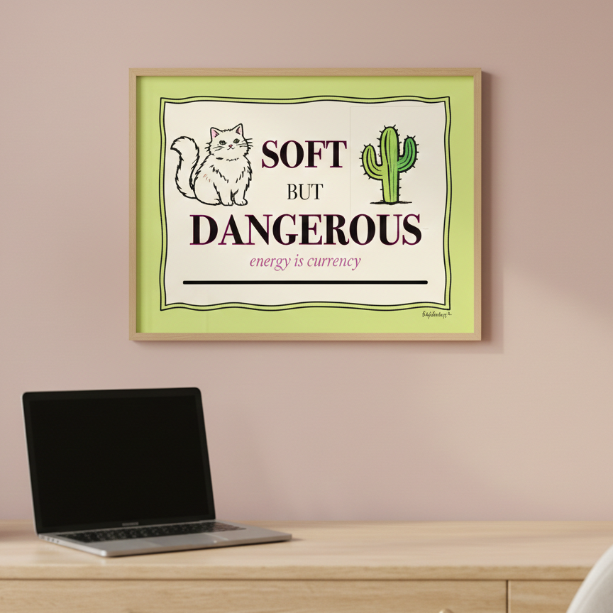 Soft But Dangerous - Instant Digital Download (Portrait and Landscape)