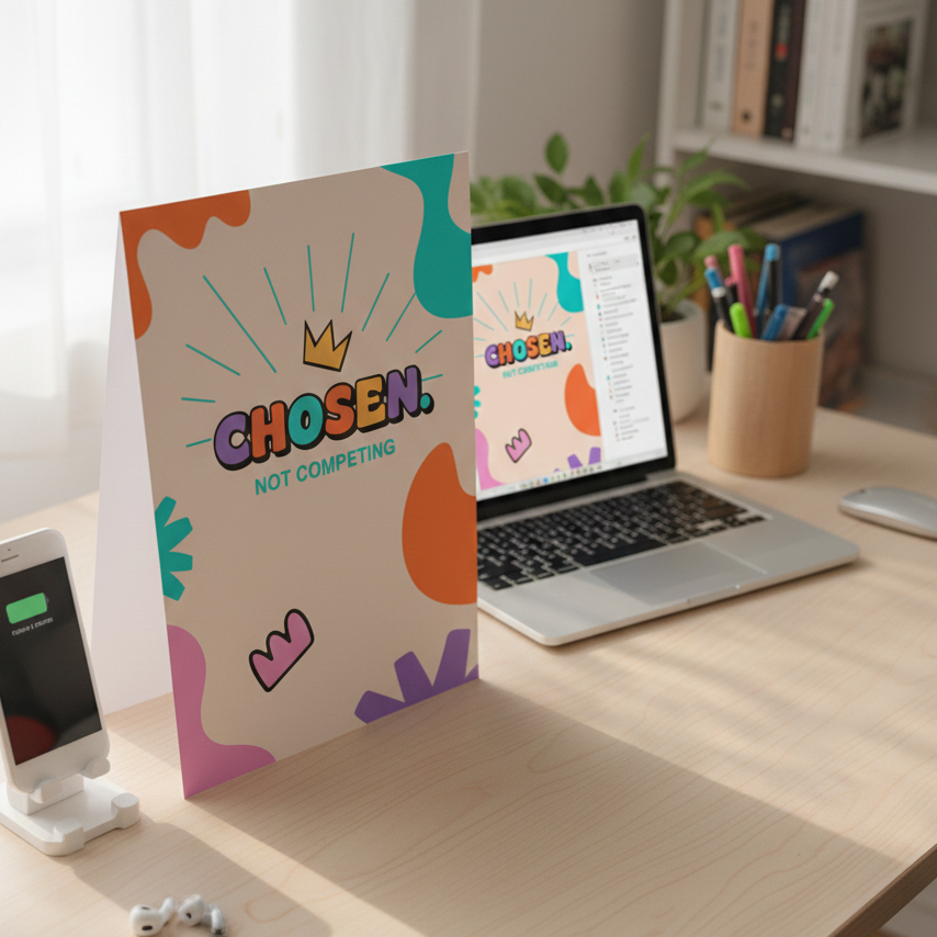 Chosen. Not Competing - Printable Wall Art