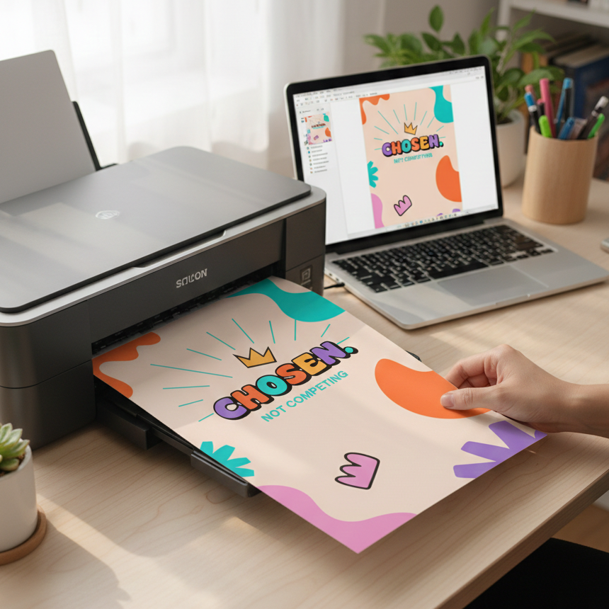 Chosen. Not Competing - Printable Wall Art