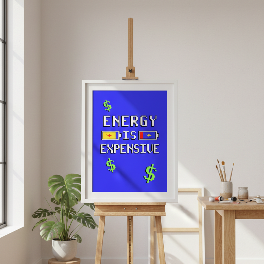 Retro Pixel Typography Print, Motivational Gamer Room Decor (Digital Download)
